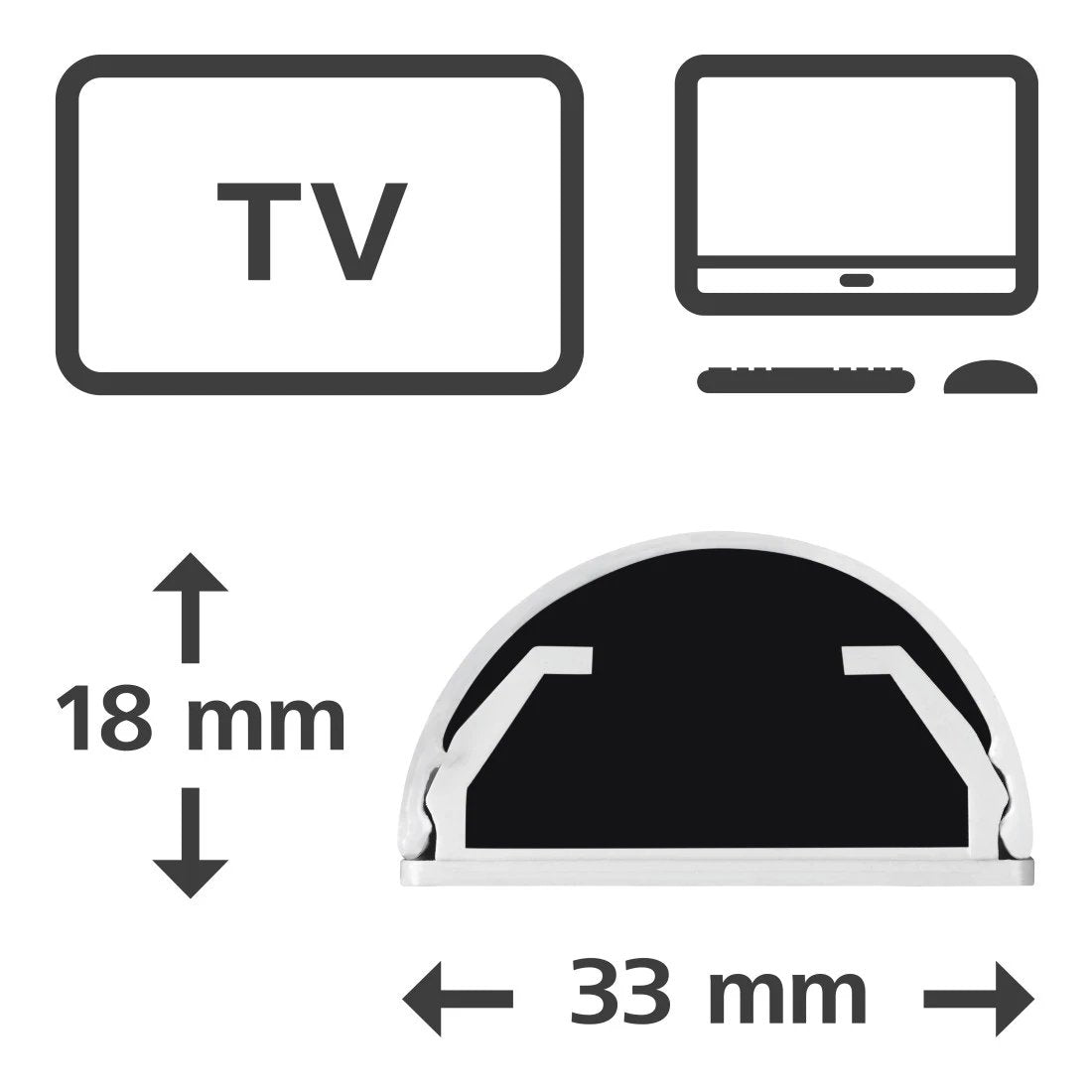 EAN 4047443508591 - Hama 00220988 organizador de cables Universal Panel guíacables Blanco 1 pieza(s) imagen 3