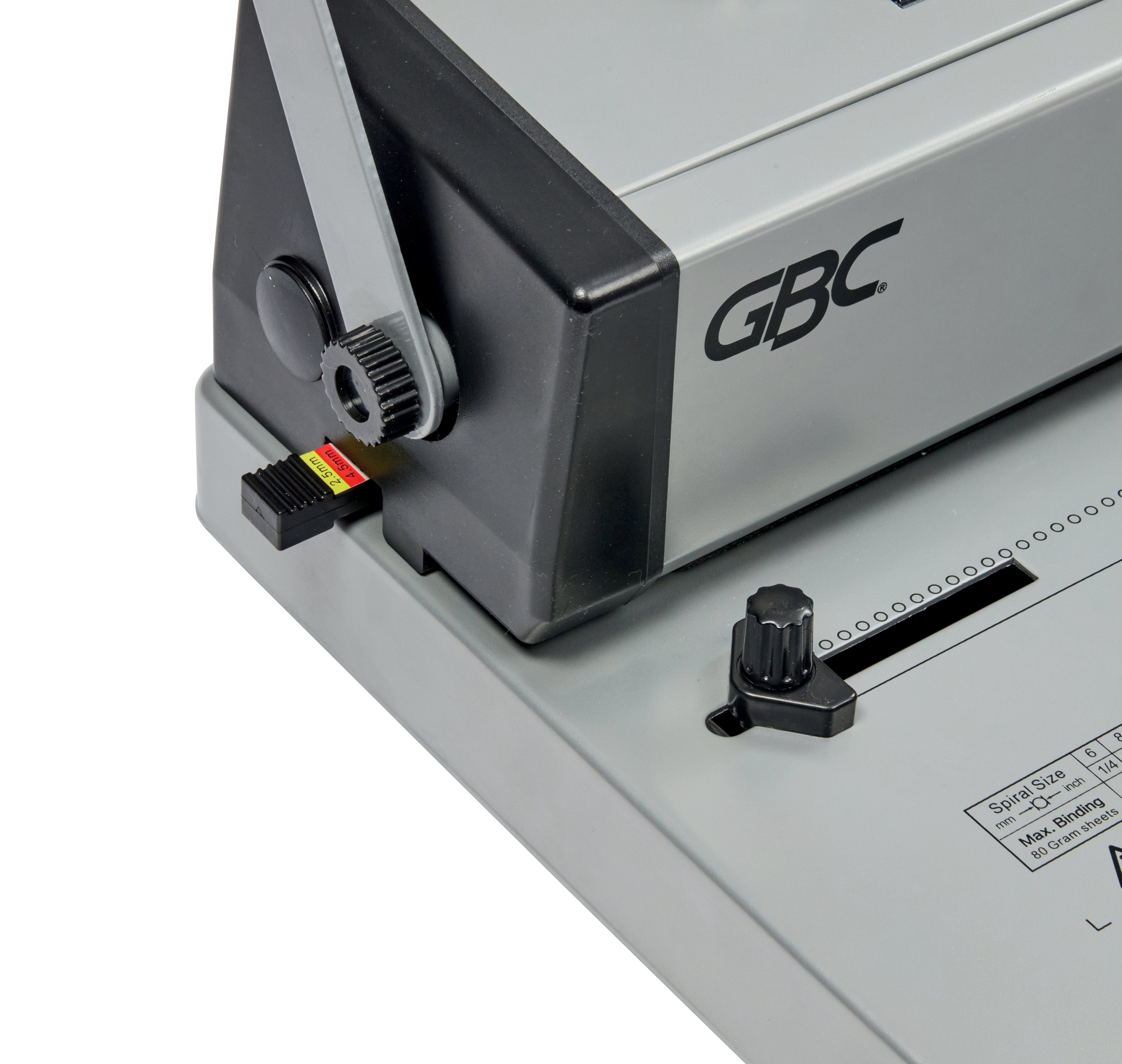 Gbc Mc59 Encuadernadora A4 De Espiral Metalica - Encuaderna Hasta 450 Hojas - Perfora Hasta 20 Hojas - Alicate De Corte