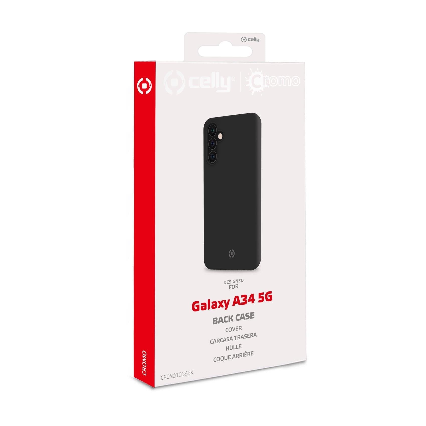 Celly Cromo1036bk Funda Para Samsung Galaxy A34 5g (6.6") Negro