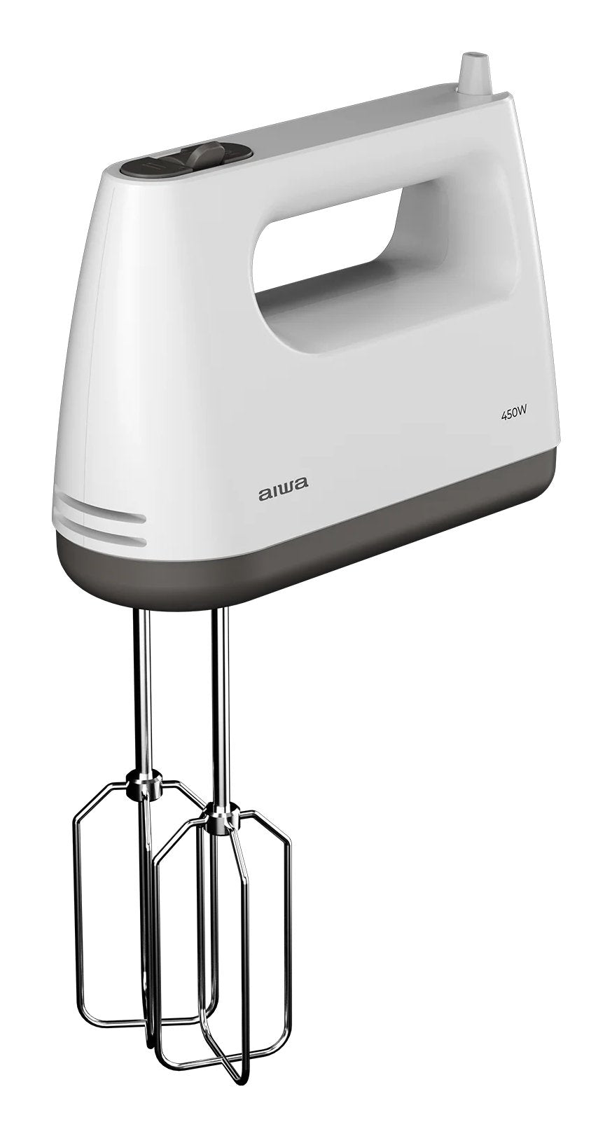 Batidora De Reposteria Aiwa Tesaberu Ahx-600 450w 5 Velocidades Turbo 2 Varillas 2 Ganchos Acero