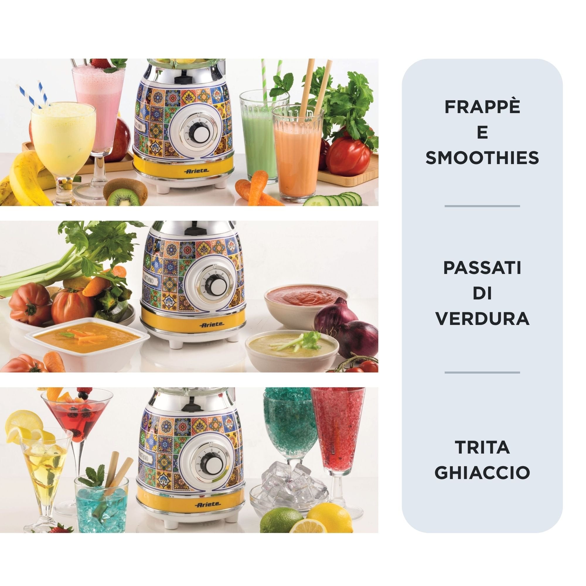 EAN 8003705122796 - Ariete 0583/0P 1,5 L Batidora de vaso 1000 W Azul, Amarillo imagen 4