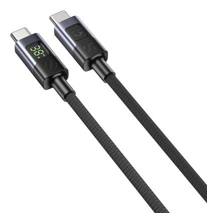 Unitek C14158abk01-3m Usb-C Cable Charging With Led Display 3m Black