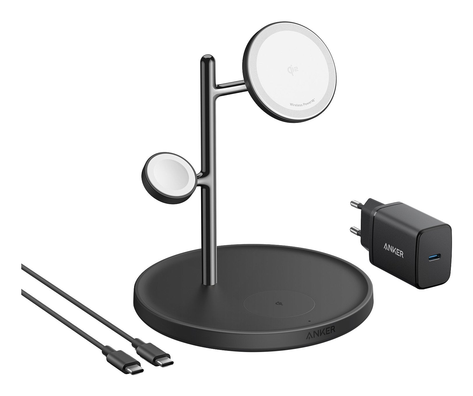 EAN 194644173050 - Anker MagGo Universal Negro USB Cargador inalámbrico Carga rápida Interior imagen 1
