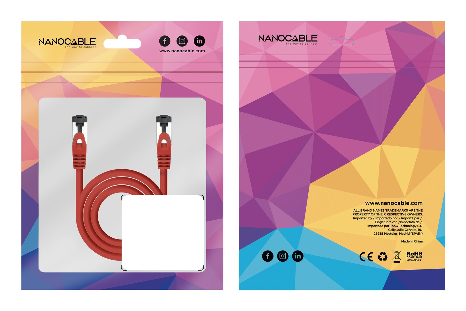 EAN 8433281015722 - Nanocable 10.20.2000-L25-R cable de red 0,25 m Cat8.1 S/FTP (S-STP) imagen 5