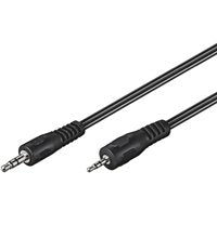 Cable De Audio Goobay 3,5 Mm > 2,5 Mm Negro, 2 Metros 50459