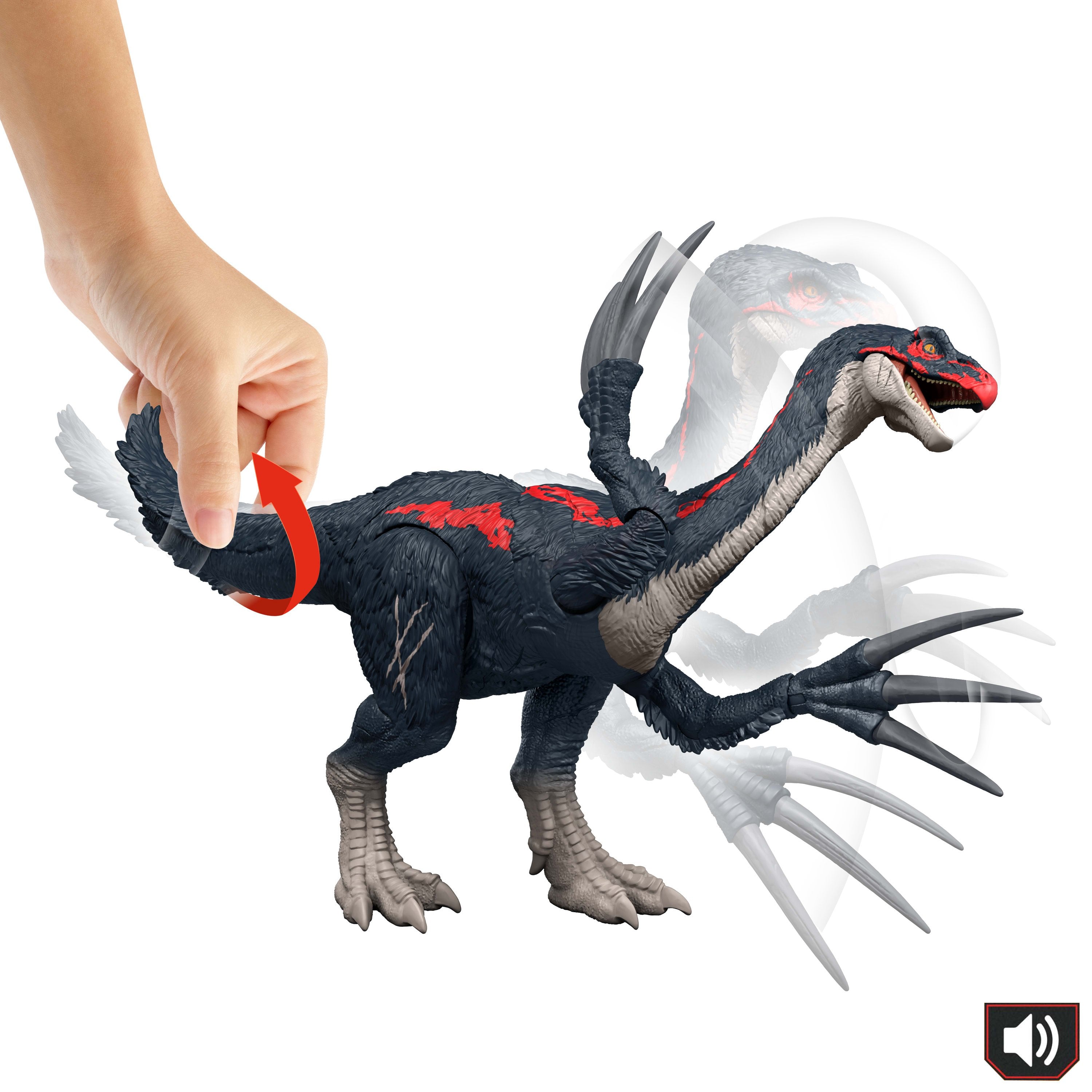 Figura De Juguete Mattel Jurassic World Therizionosaurus   Jcg17