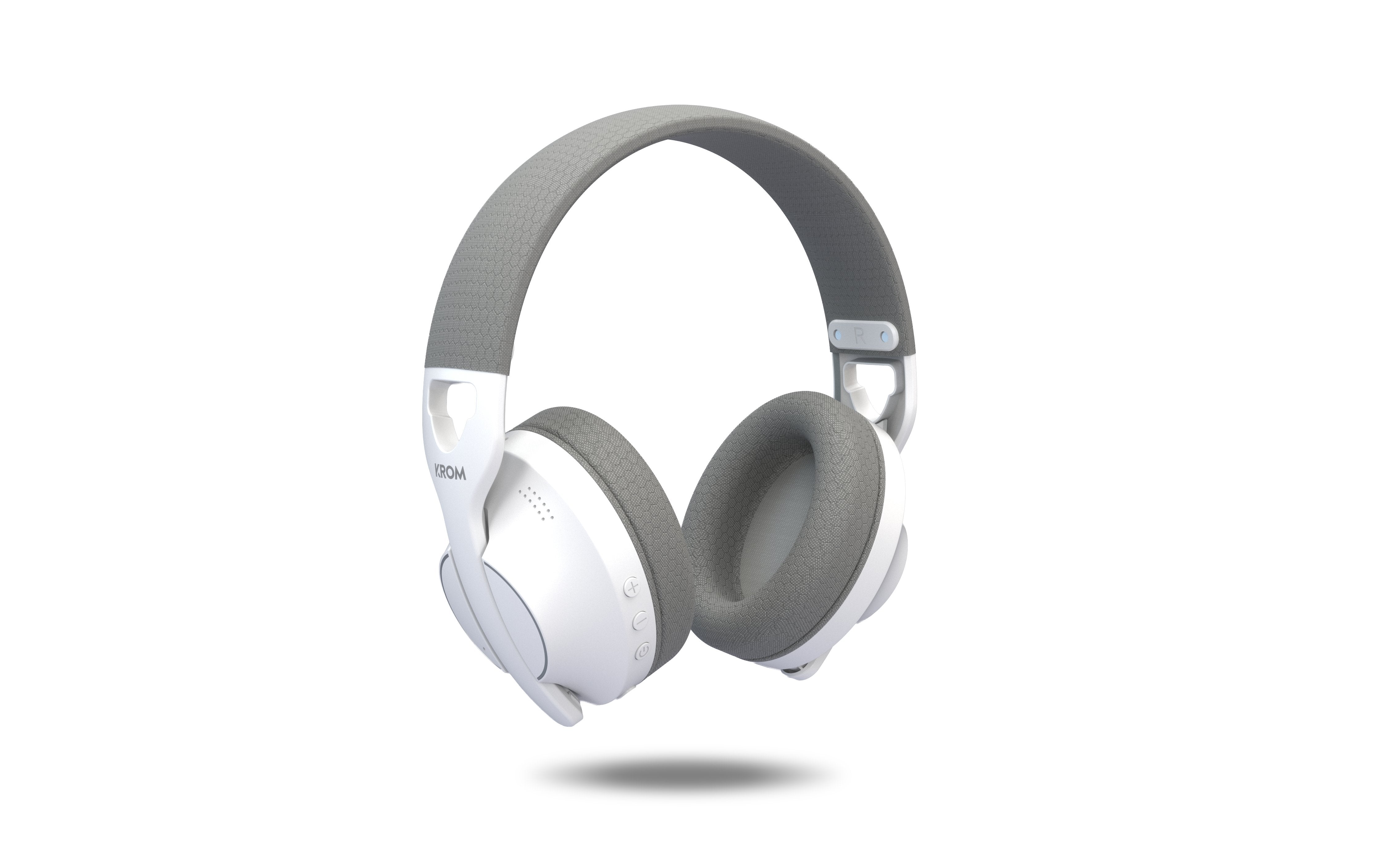 Auriculares Gaming Inalámbricos Con Micrófono Krom Phase Bluetooth Jack 3.5 Usb 2.0 Blancos