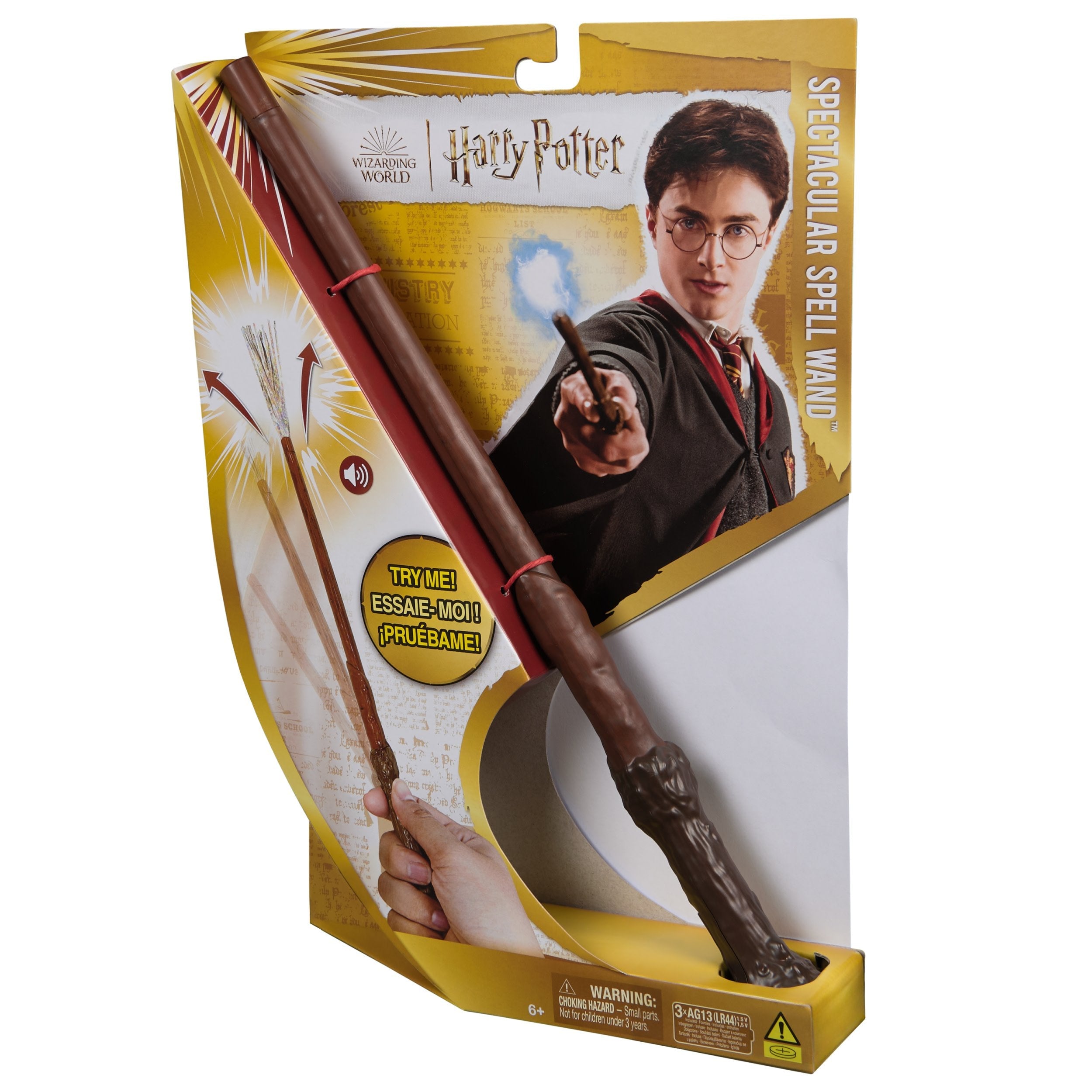 Spinmaster Wizarding World Harry Potter - Zauberstab Mit Vibrationseffekt Und Sound (31 Cm) 6071774