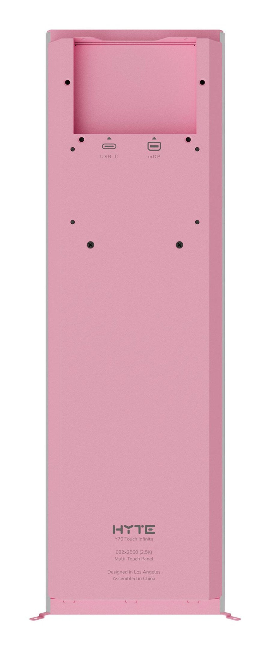 Hyte Y70 Actualización De Pantalla Táctil Leche De Fresa 36,8 Cm (14,5 Pulgadas), Rosa, Pantalla Táctil De 14,5 Pulgadas Acc-Hyte-Lk-Y7tti-Sm 
