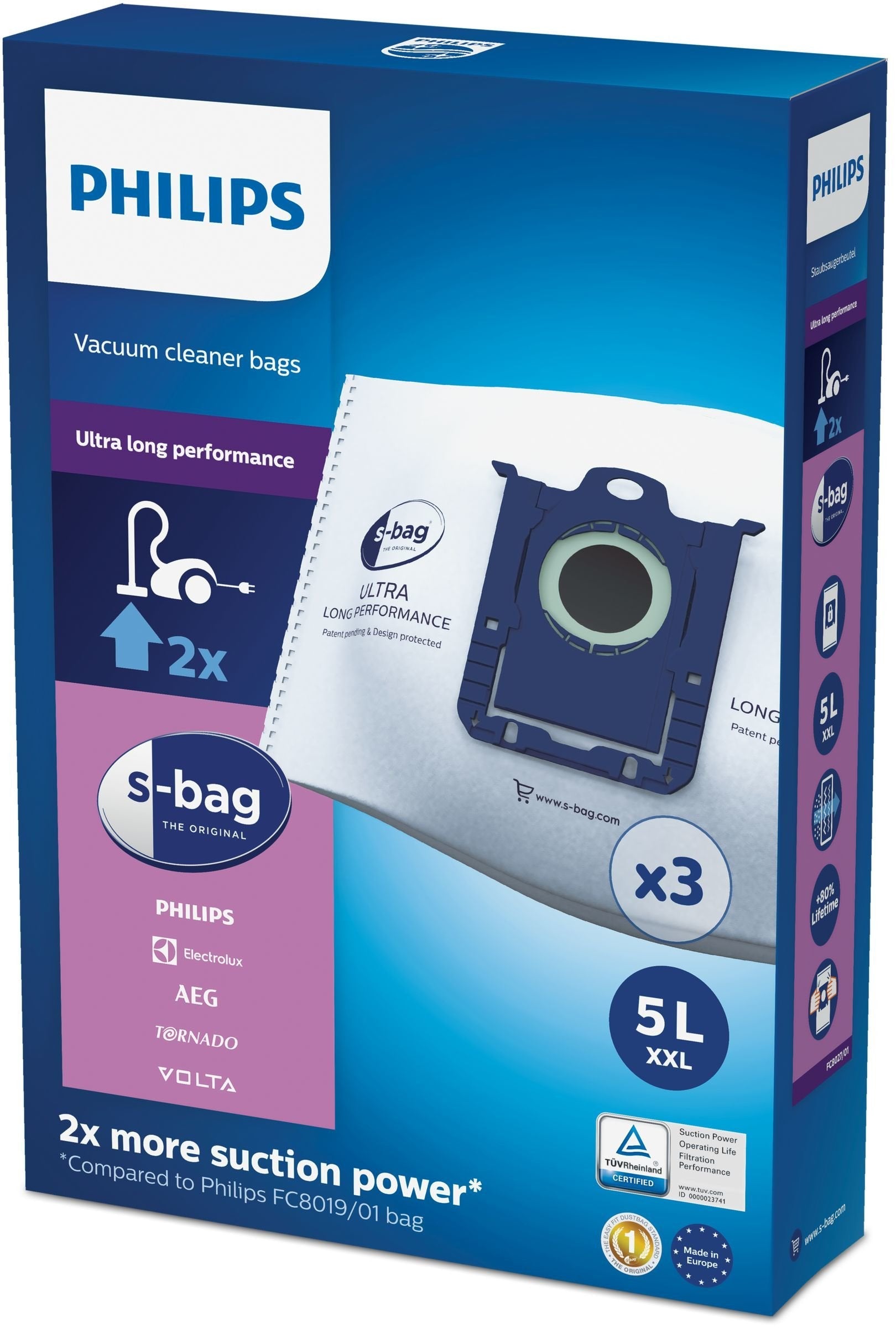 EAN 8710103558712 - Philips s-bag FC8027/01 accesorio y suministro de vacío Bolsa para el polvo imagen 1