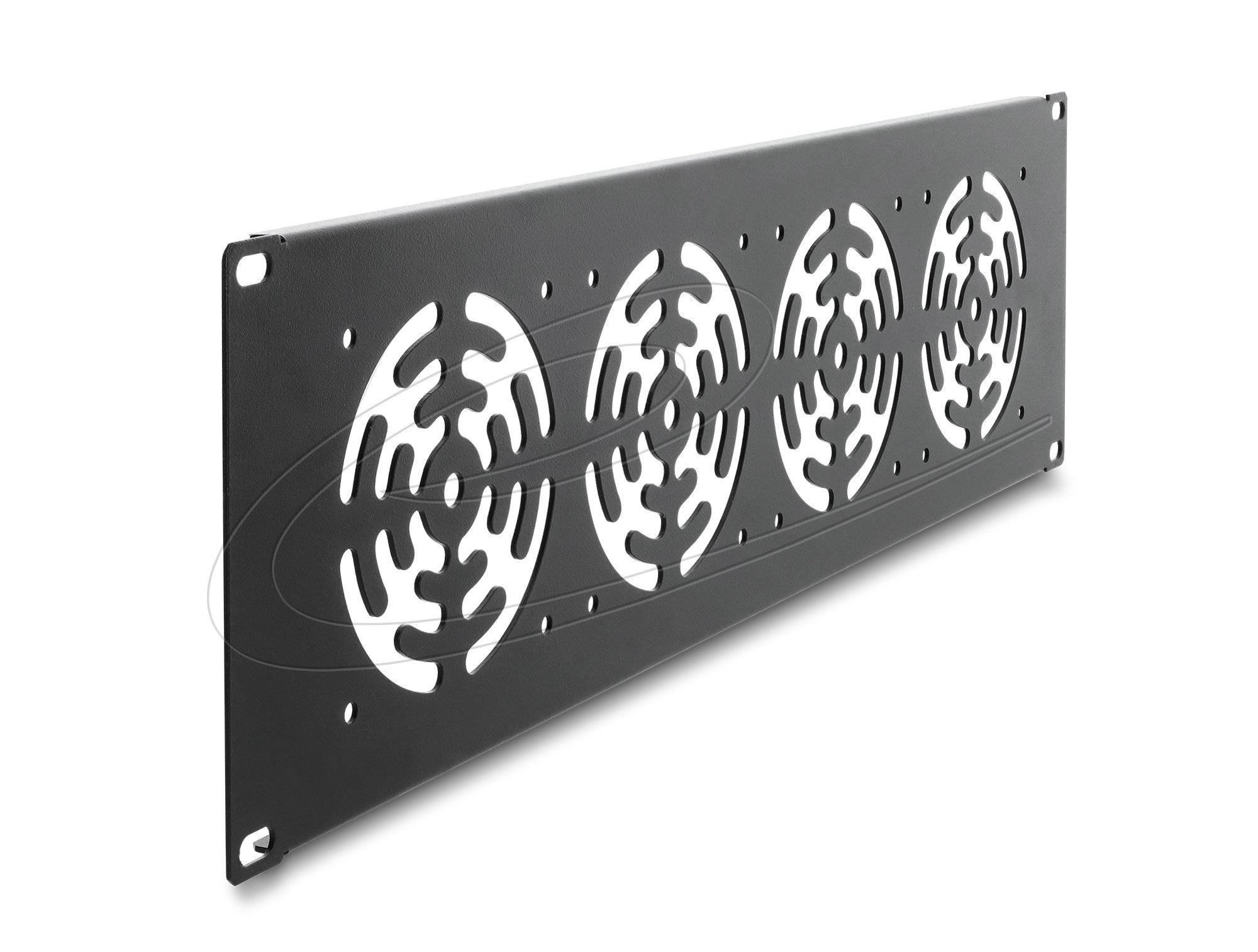 19? 3 He Rackblende Für 4 Lüfter 92 X 92 Mm Dunkelgrau