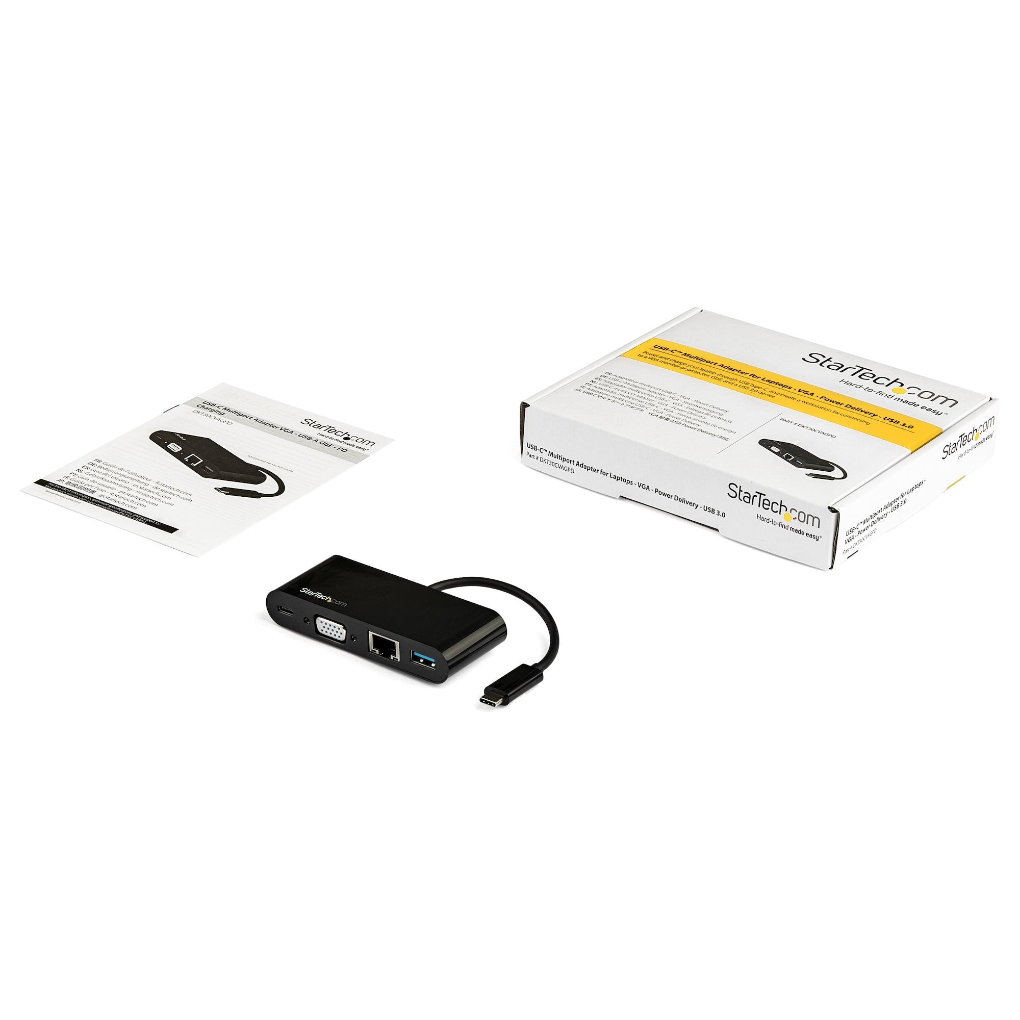 Startech.Com Replicador De Puertos Usb-C Para Portátiles - Docking Station Usb Tipo C Vga Gbe Con Puerto Usb 3.0 - Win Mac Chrome