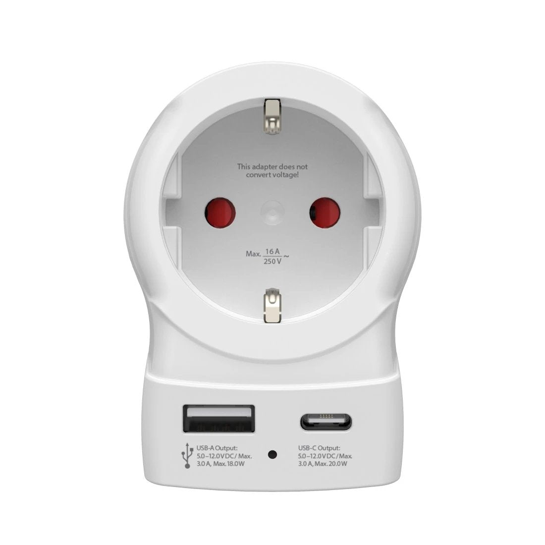 Hama Reiseadapter,  Eu To Us , Usb-C (Pd), 20 W