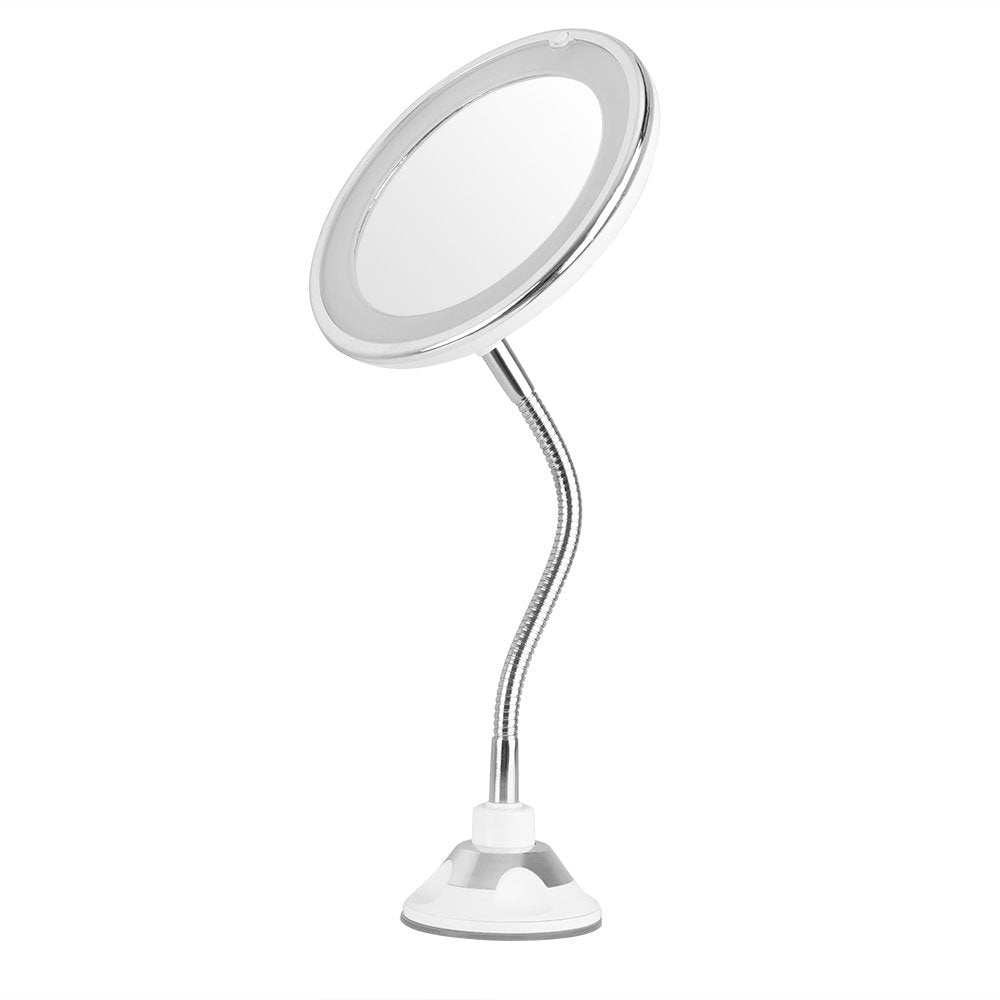 Espejo Cosmético De Pared Con Luz Orbegozo Esp 1020 Telescópico Ø17cm