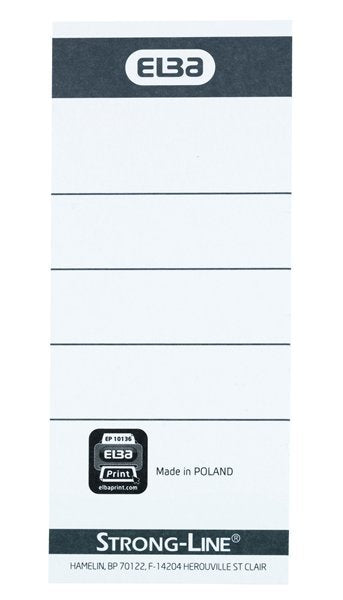 Elba Einsteck-Rückenschilder 48,0 X 112,0 Mm