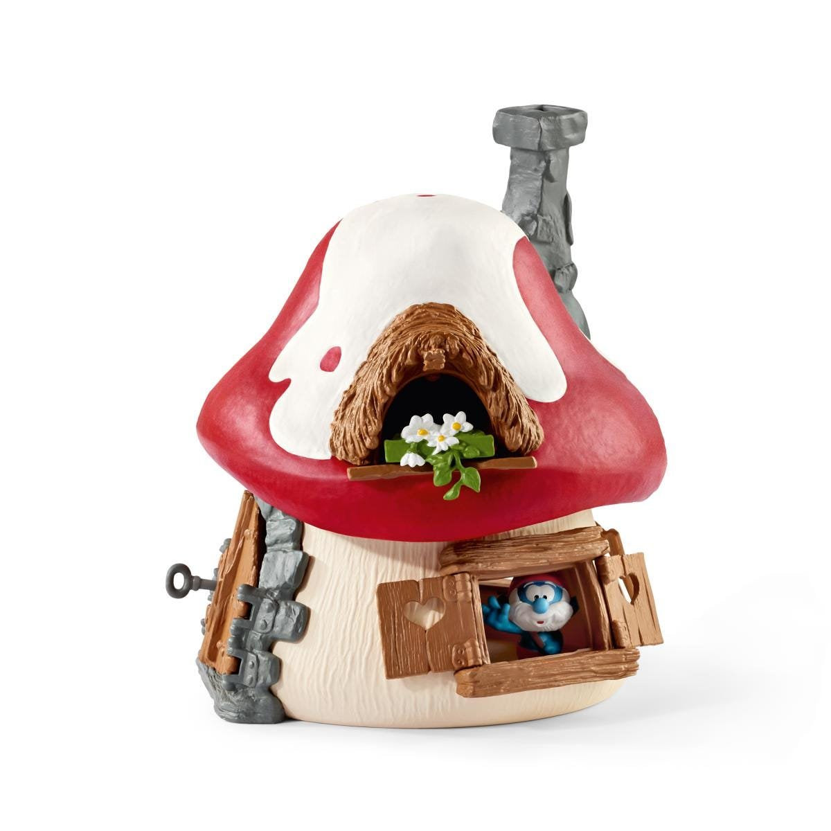 Schleich Los Pitufos Casa De Los Pitufos Con 2 Figuras, Edificio De Juegos 20803