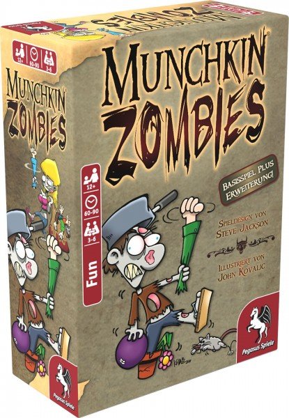 Pegasus Munchkin Zombies 1+2, Juego Base De Cartas Que Incluye 1 Expansión 17138g
