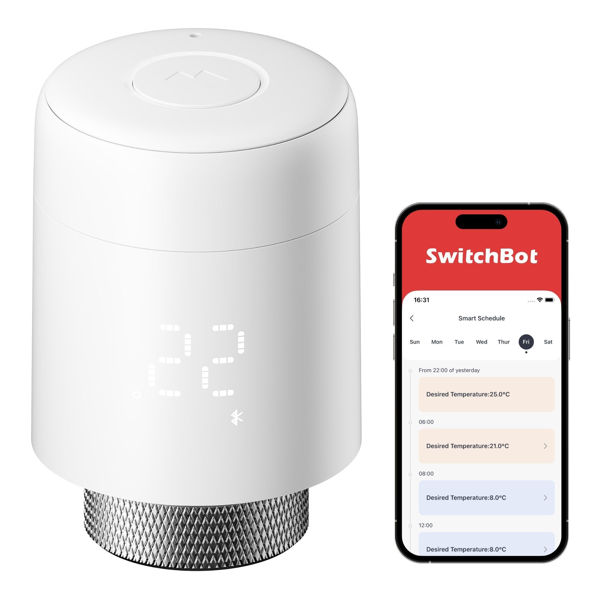 Switchbot Smartes Heizkörperthermostat (Blanco) W7830000
