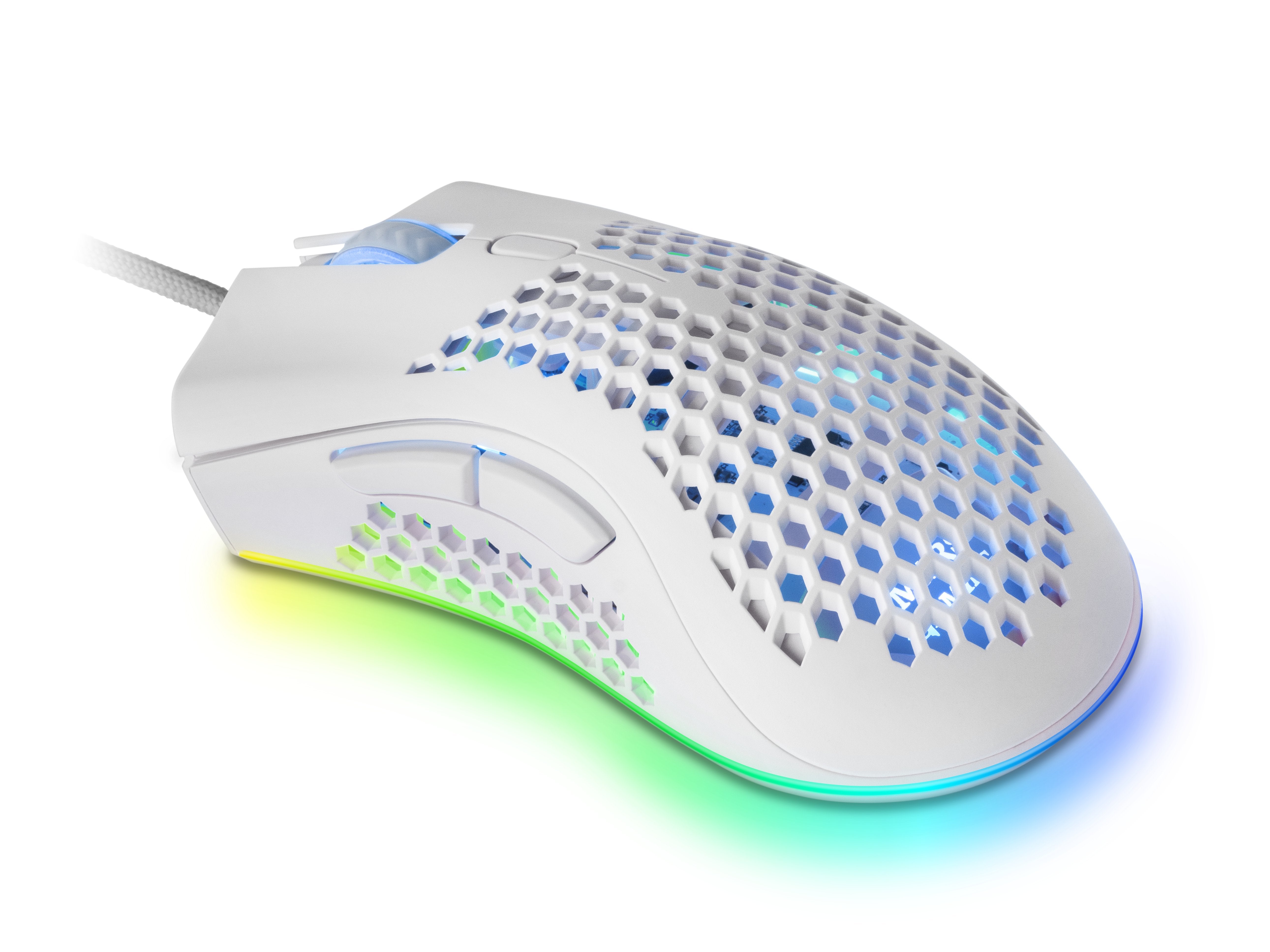 Raton Optico Mmex Rgb White Mars Gaming 32000dpi/Rgb Chroma/7 Botones/Software