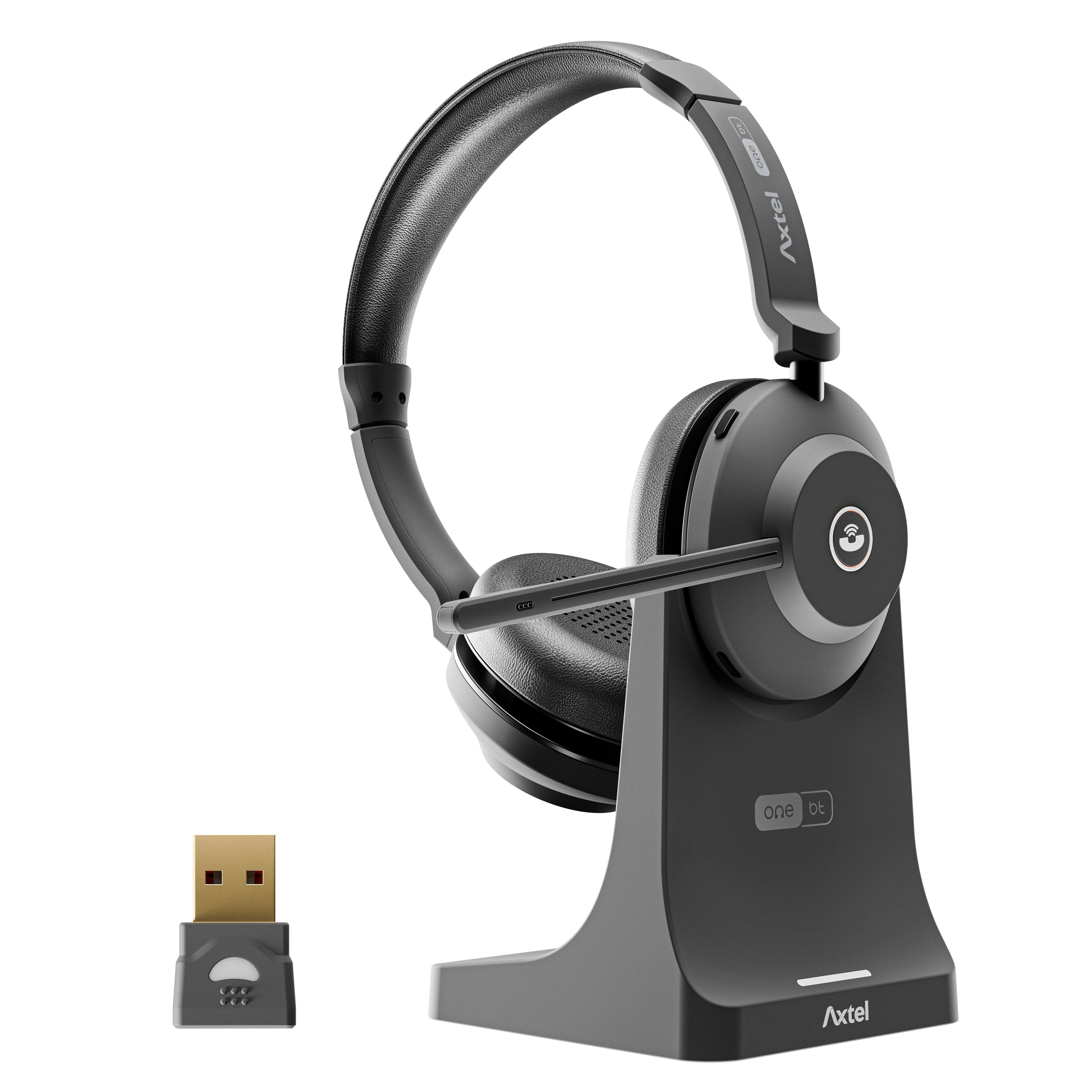 Auriculares  Axtel One Bt Con Mirofono Inalambricos - Hasta 40 Horas De Autonomia - Cancelacion De Ruido - Bluetooth -