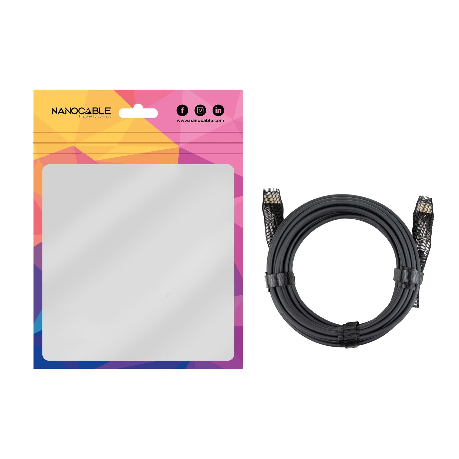 Nanocable Cable Hdmi V2.1 Aoc Macho A Hdmi V2.1 Macho 20m - 8k@60hz 4k@120hz 48gbps - Negro
