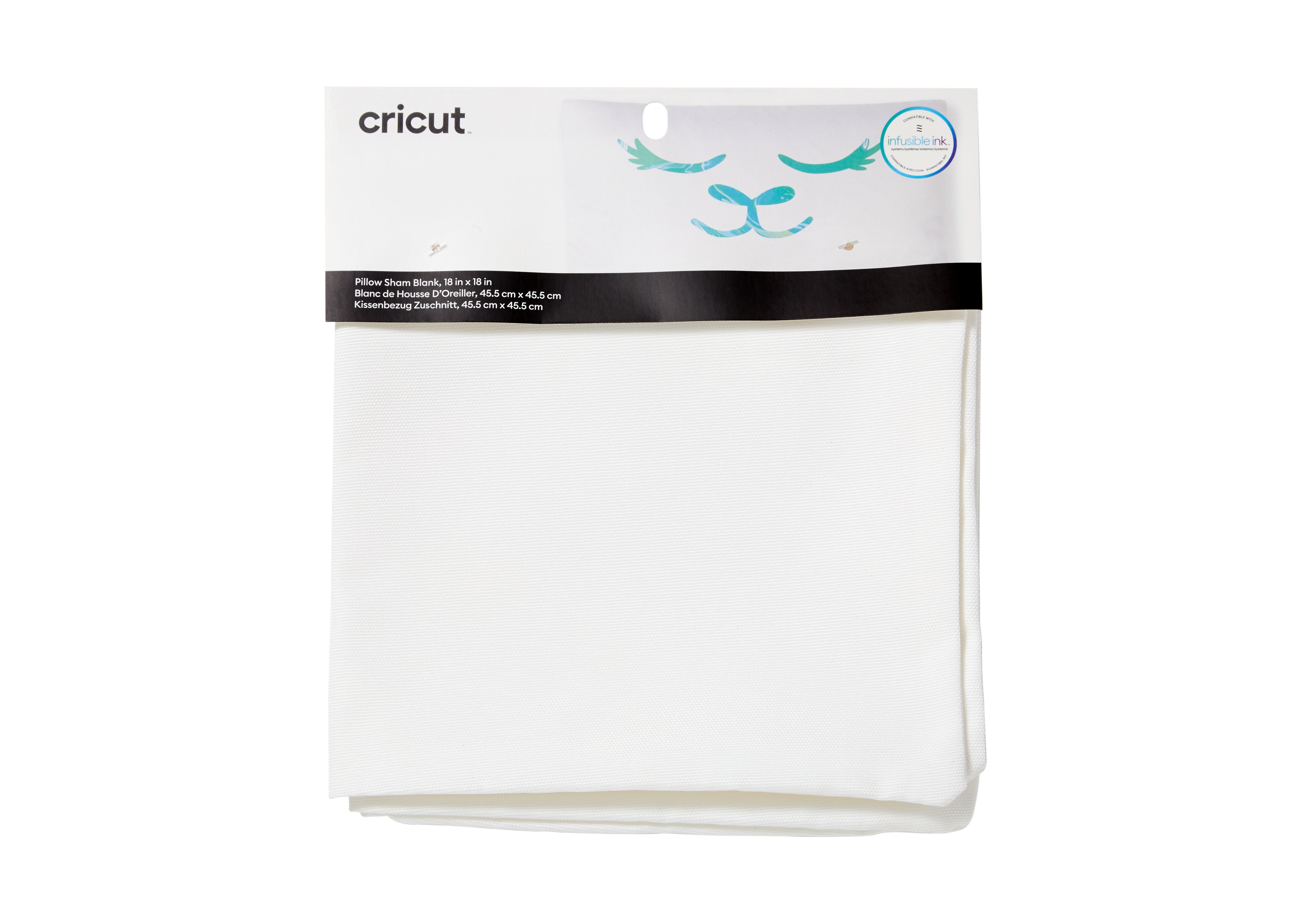 Cricut 2007485 Funda De Almohada Blanco Poliéster