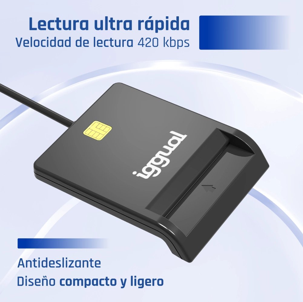 EAN 8435364316740 - iggual IGG316740 lector de tarjeta magnética imagen 4