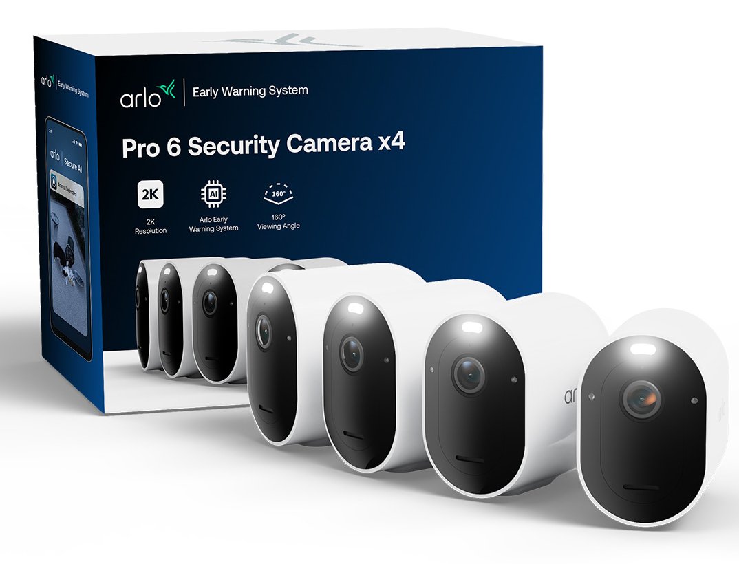 EAN 193108149655 - Arlo Pro VMC4470P IP Kamera 4er Set Cámara de seguridad IP Exterior 2560 x 1440 Pixeles Techo/pared imagen 1