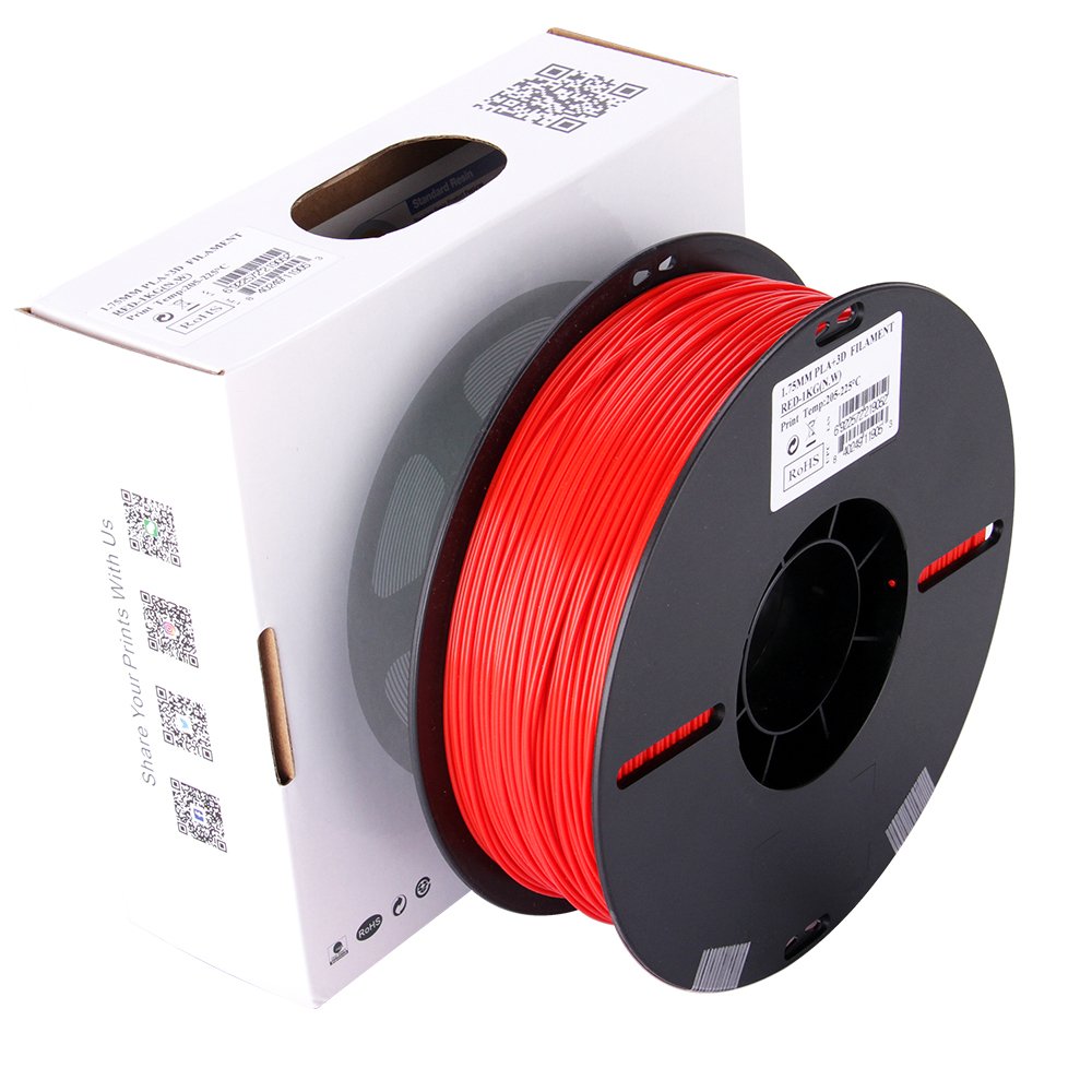 Pla+ 1,75mm Rojo 1kg