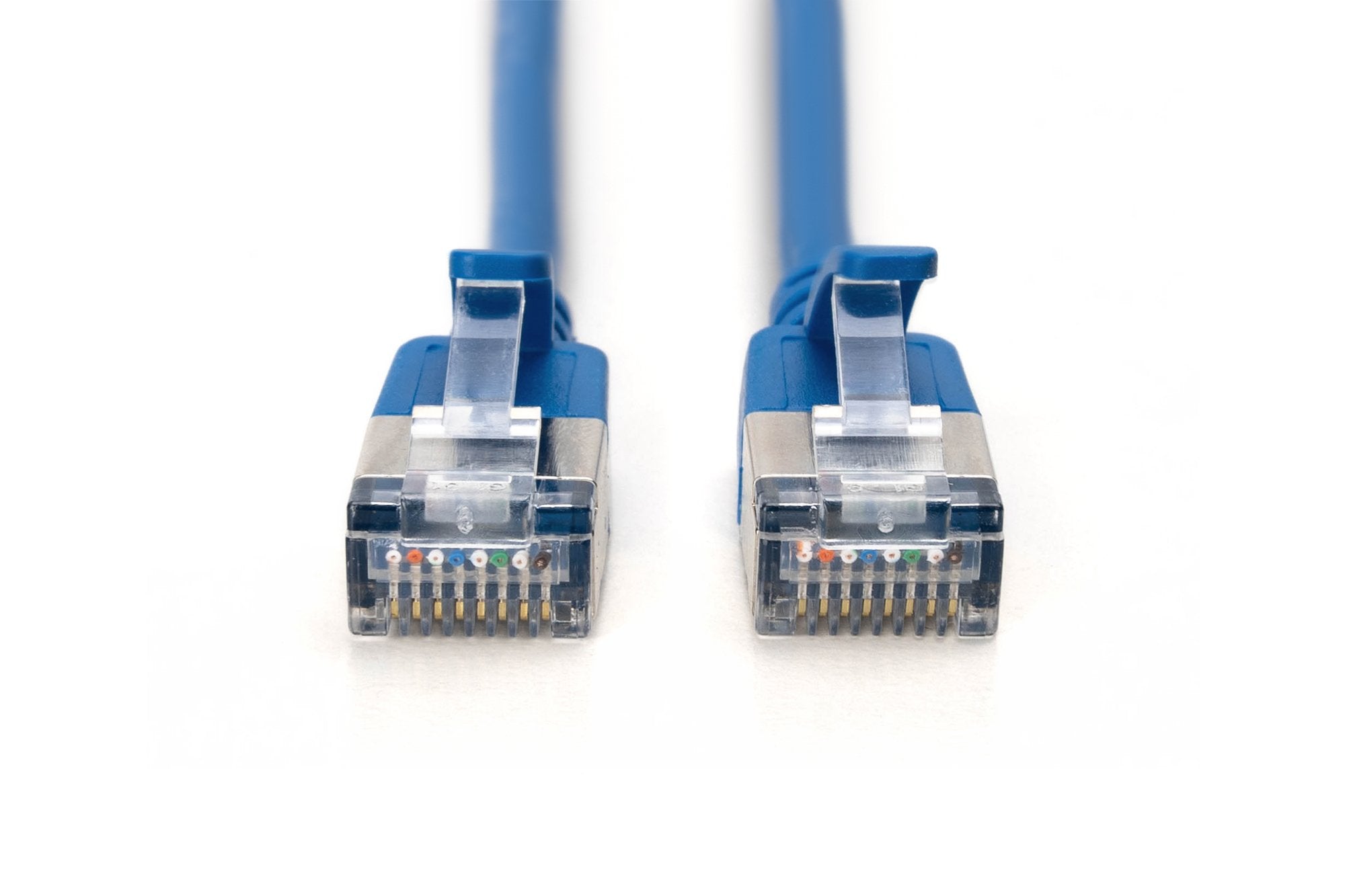 Digitus Cable De Red Cat 6a F/Ftp Slim 0,50m Azul 10 Unidades