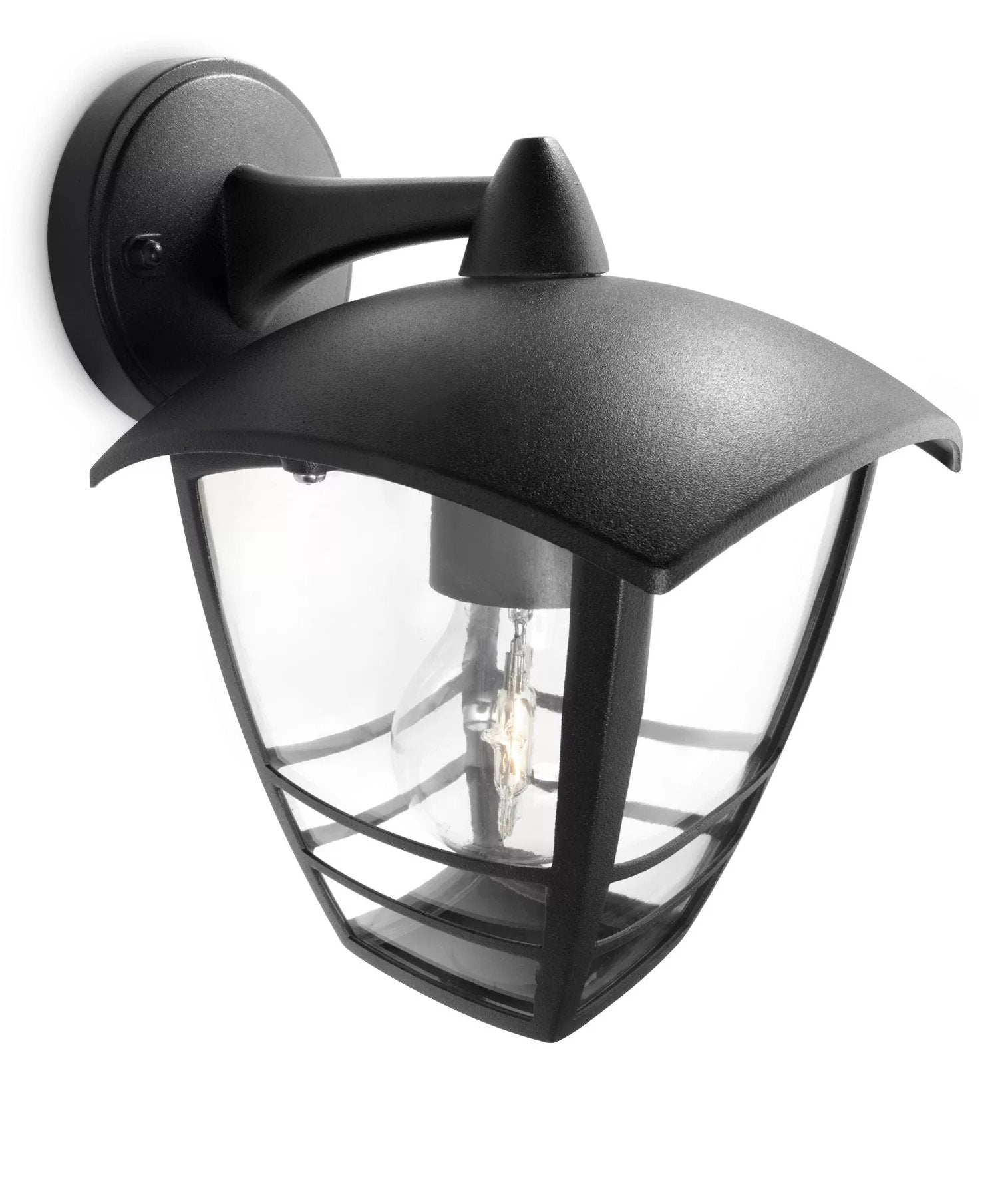 Aplique Exterior Pared Inv. 1x60w Negro Mod. Creek Philips