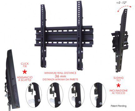 Soporte Itb Amom06145 Tv Mount 127 Cm (50") Negro