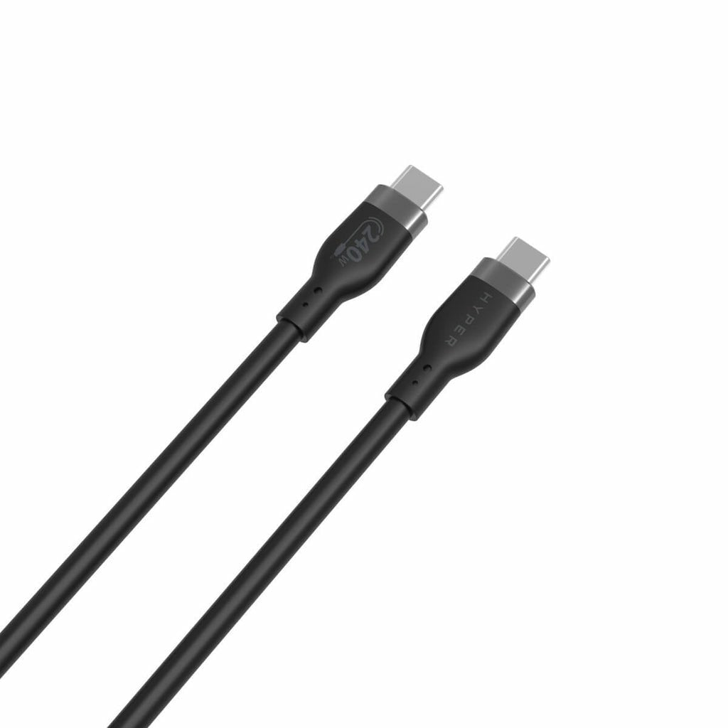 Cable Hyper 1m Silicone 240w Usb-C De Carga - Black