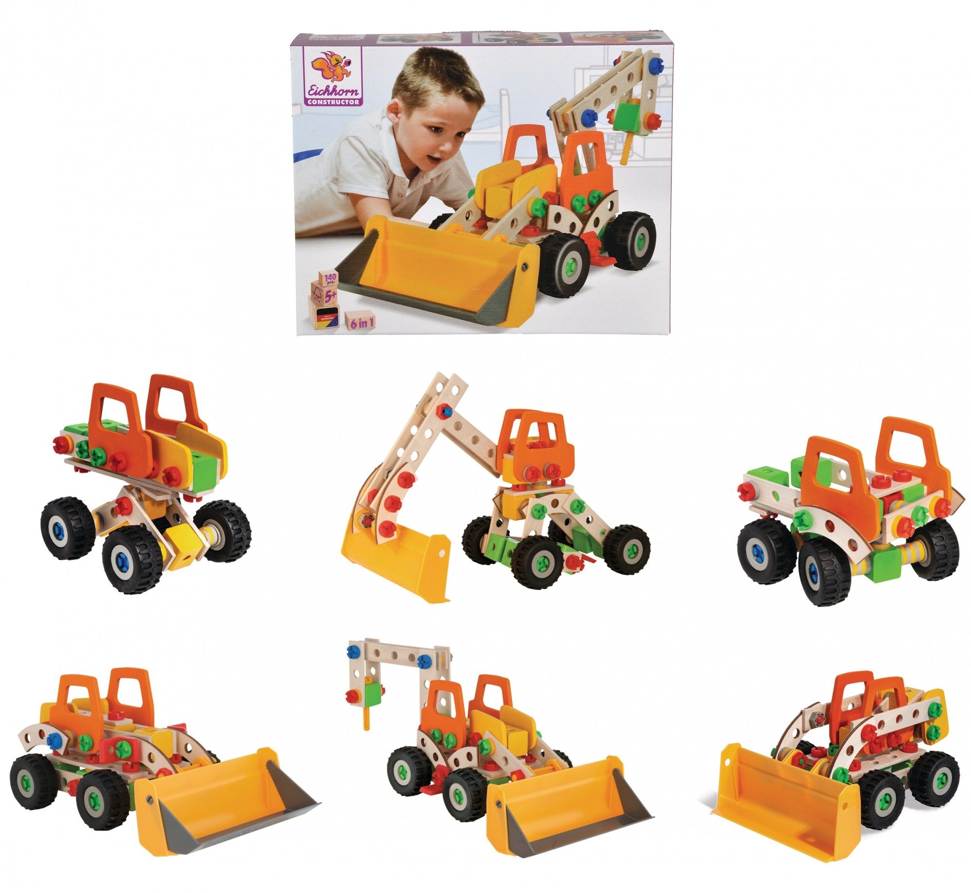 Cargador De Ruedas Del Constructor De Eichhorn, Juguete De Construcción 140 Piezas 100039057