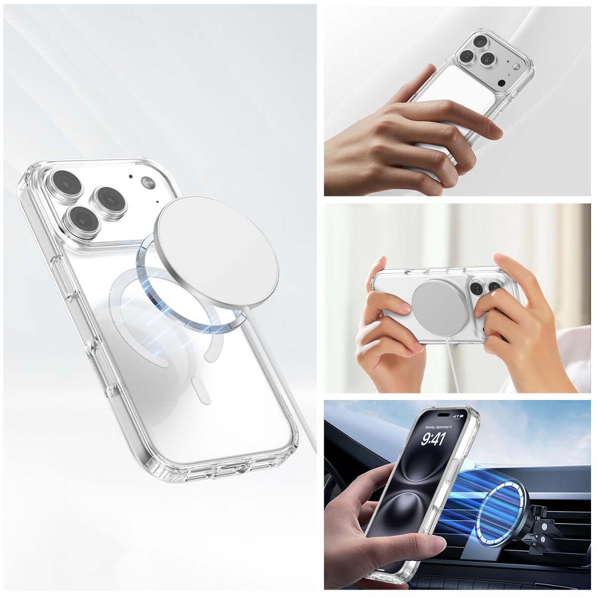 4smarts 3in1 Premium Starter Set Para Apple Iphone 17 Pro Max Magsafe-Kompatibel