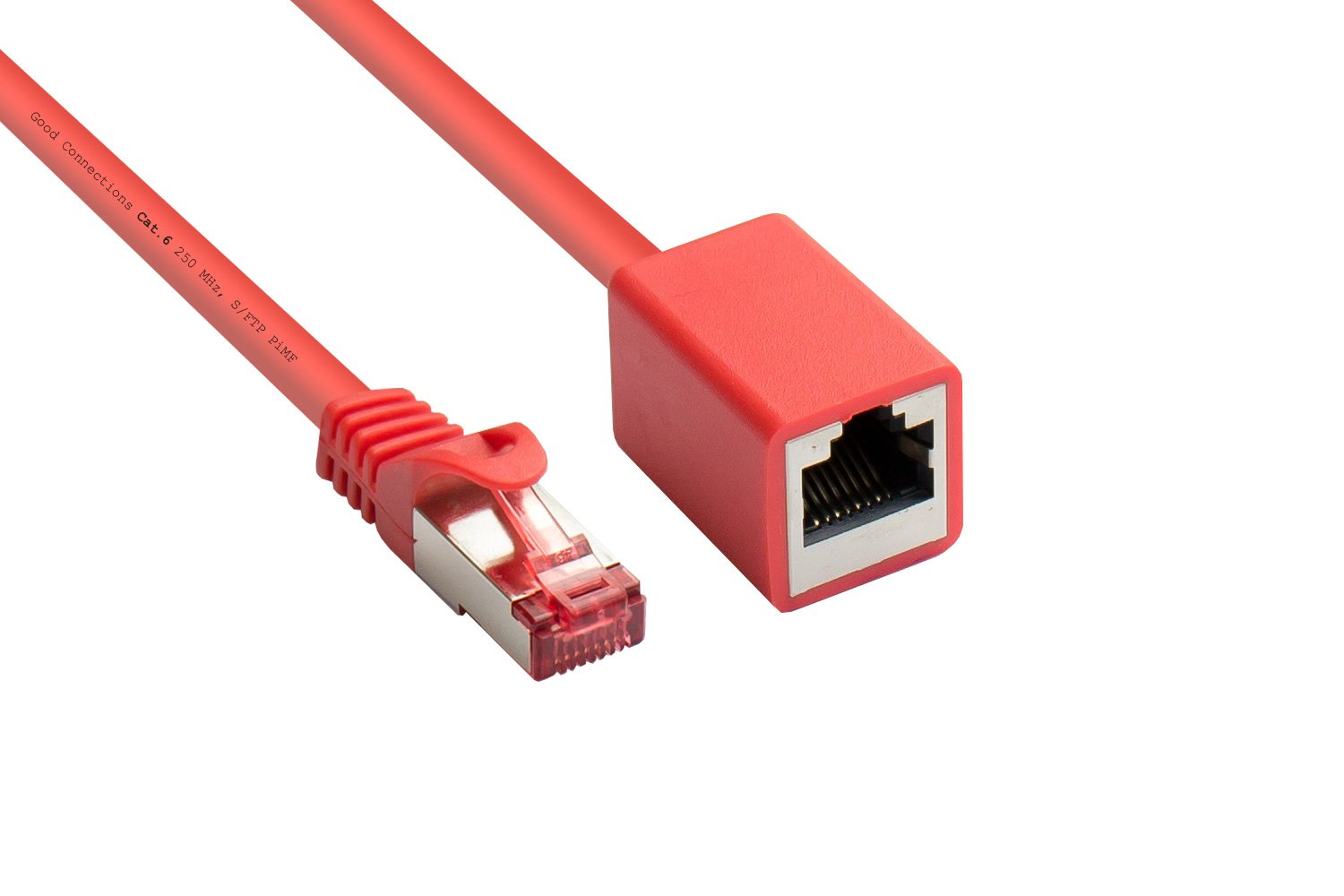 EAN 4014619936236 - Alcasa 8063VR-005R cable de red Rojo 0,5 m Cat6 S/FTP (S-STP) imagen 1