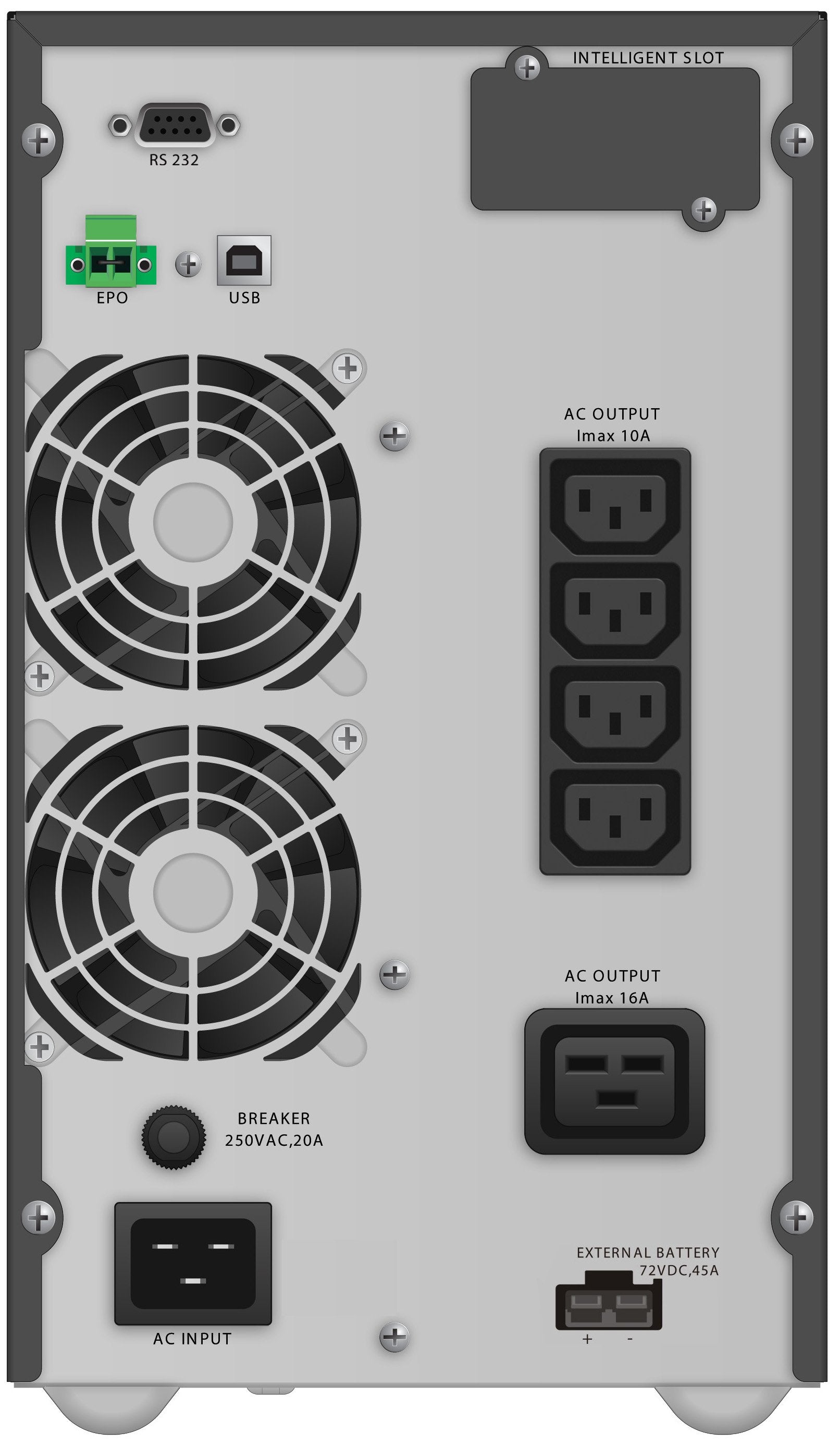Powerwalker Vfi 3000 Tgb Sistema De Alimentación Ininterrumpida (Ups) Doble Conversión (En Línea) 3000 Va 2700 W 5 Salidas Ac