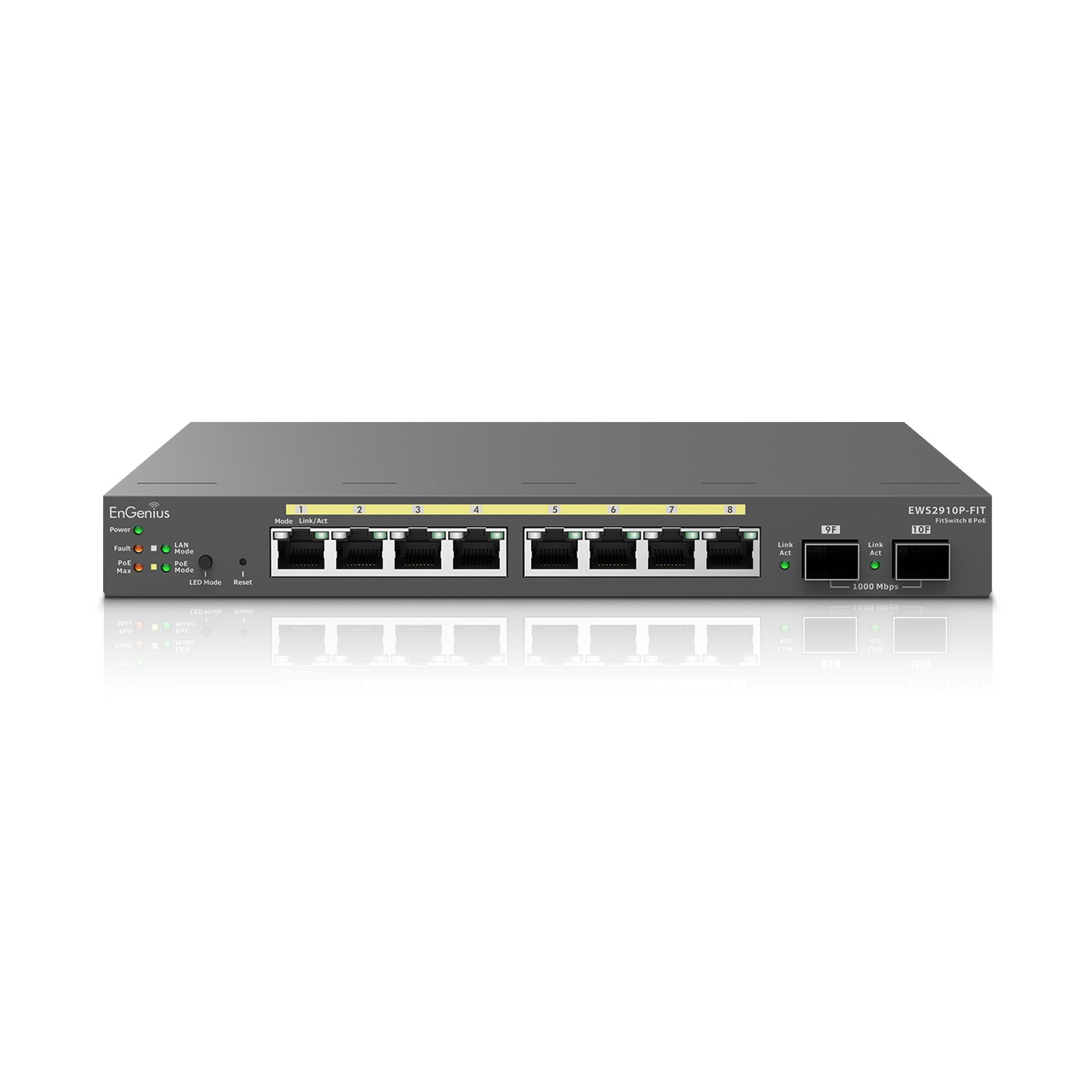 Switch 8-Port Gbe Poe.Af/At(+) 110w  2xsfp Sobremesa / Montaje En Pared