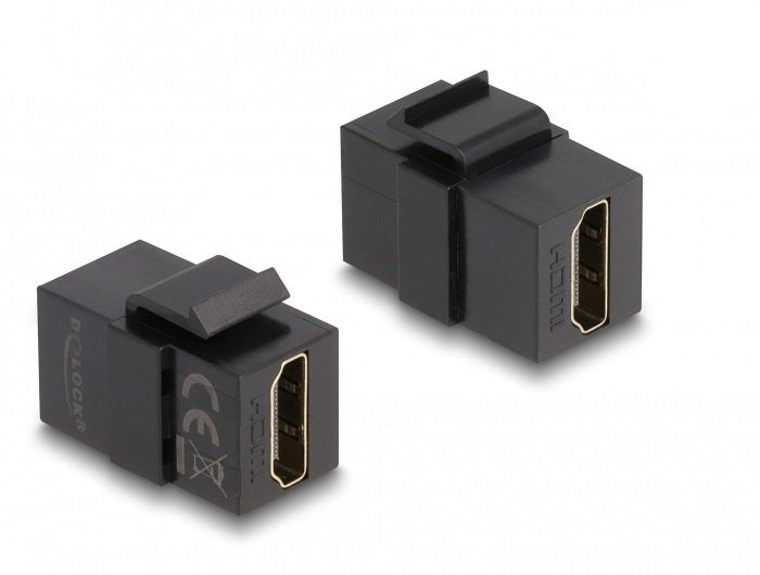 Keystone Modul Hdmi Buchse Zu Hdmi Buchse Schwarz