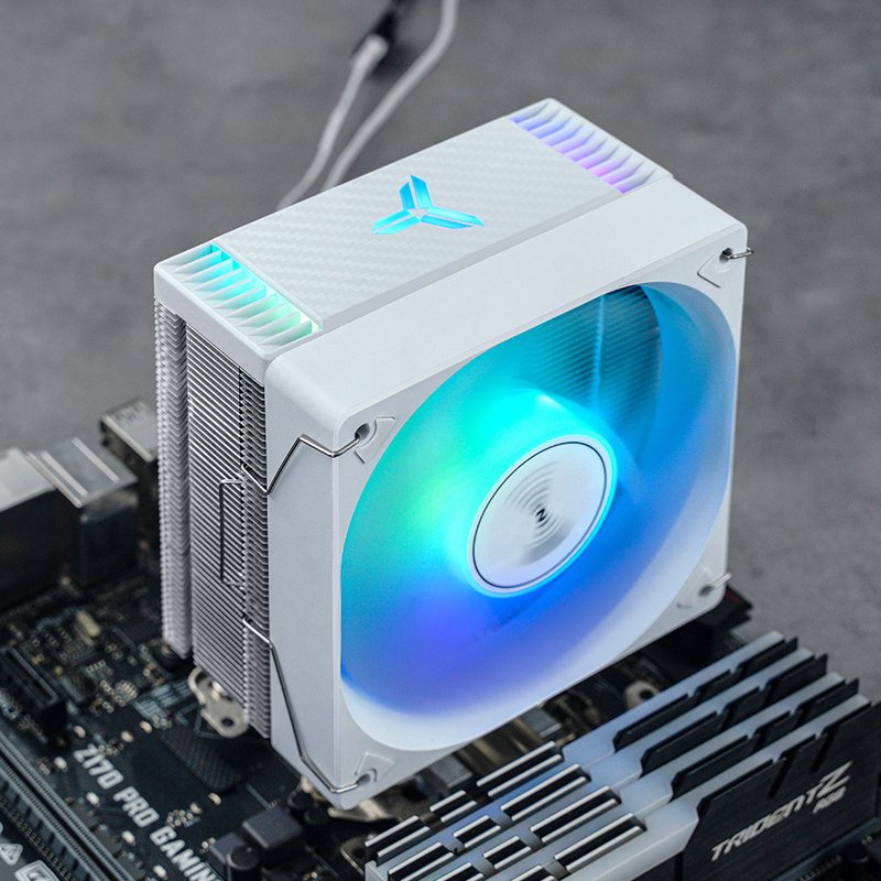 Jonsbo Cr-1000 Evo Cpu-Kühler, Argb - Blanco