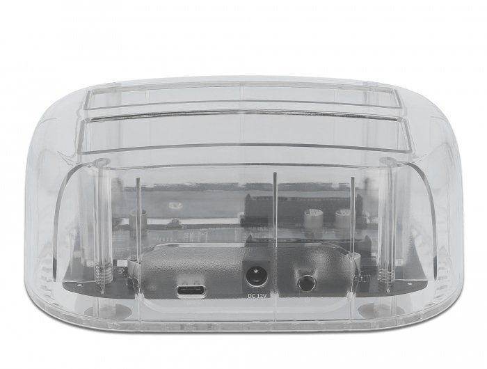 Estación De Acoplamiento Delock Usb Tipo-C Para 2 X Sata Hdd / Ssd Transparente 64090
