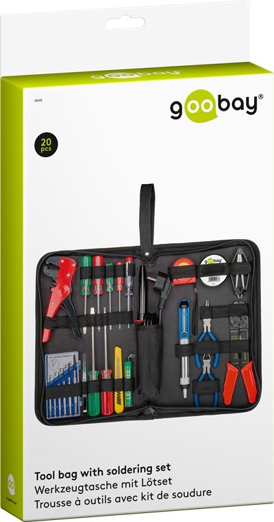 Juego De Soldadura Y Herramientas En Práctico Estuche, 20 Piezas