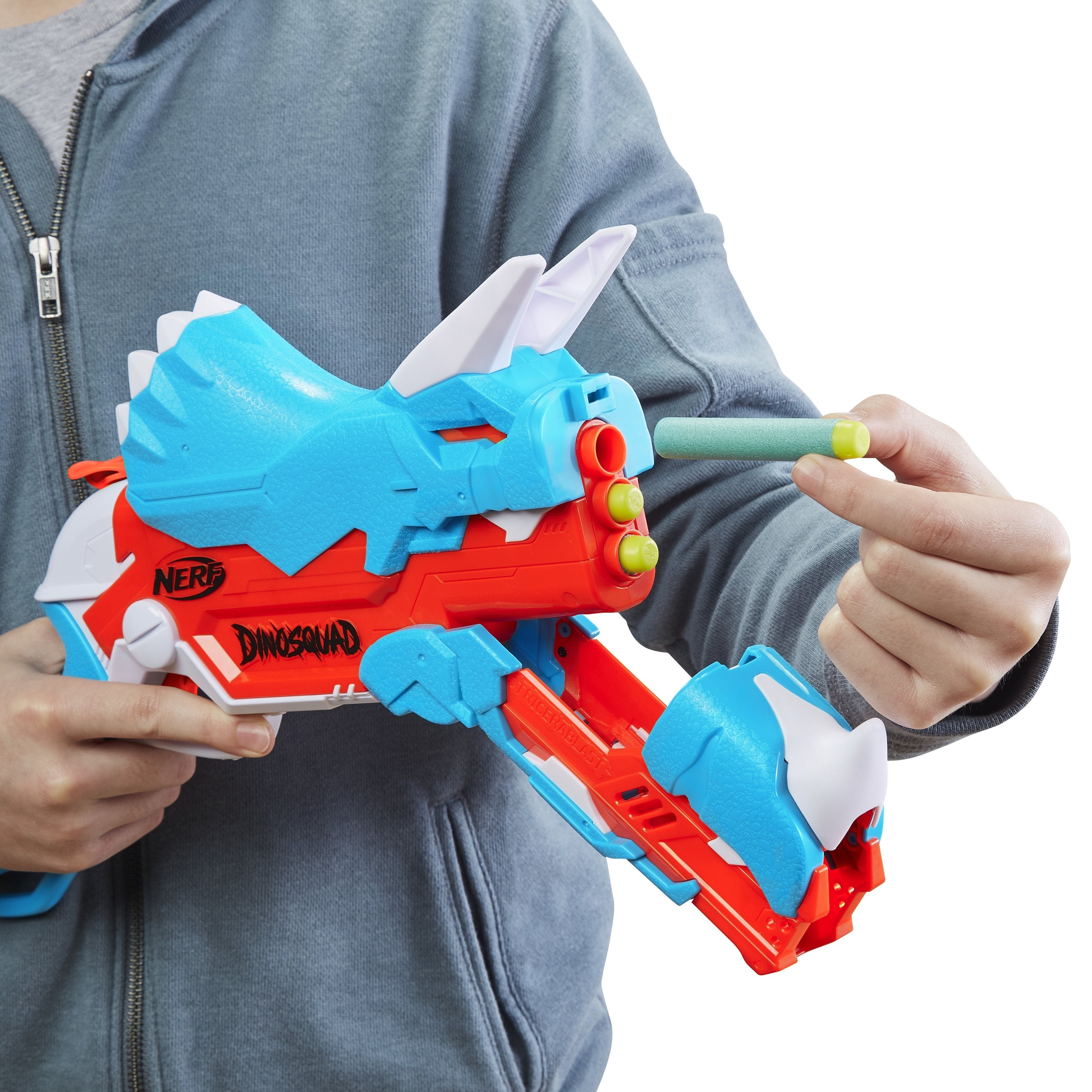 Pistola Nerf Hasbro Nerf Dinosquad Tricera Blast,  F0803eu4