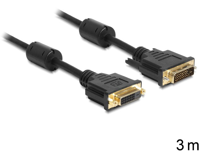 Delock Cable Dvi (24+1) -> Dvi(24+1) M/H 3m Negro