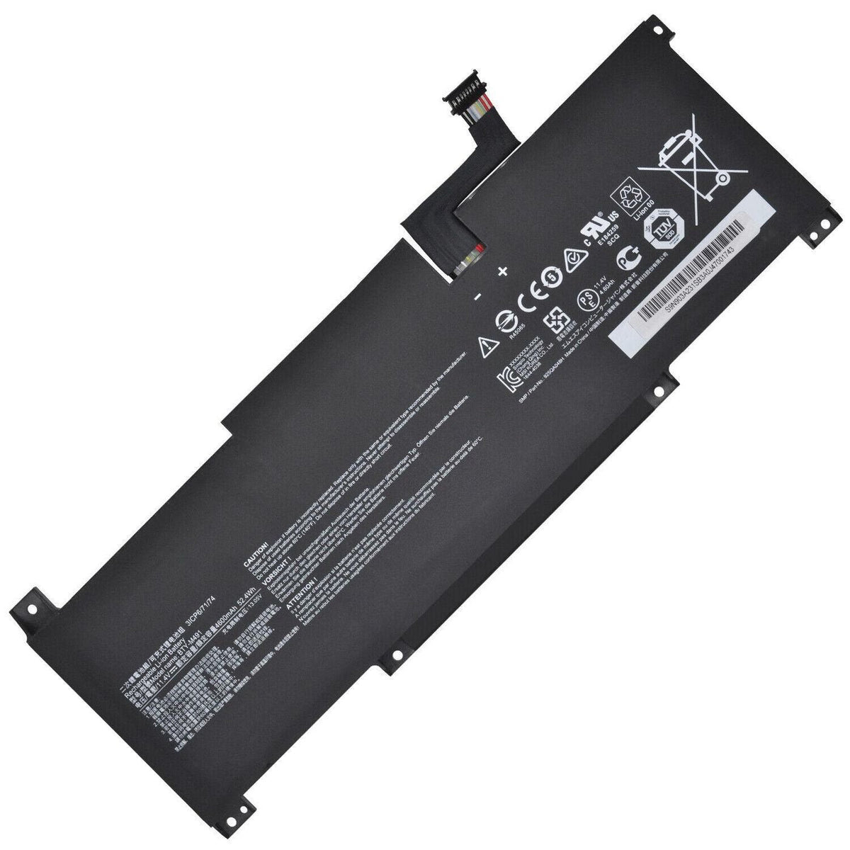Laptop Battery For Msi 52.40wh 11.4v 4500mah Mbxmsi-Ba0022