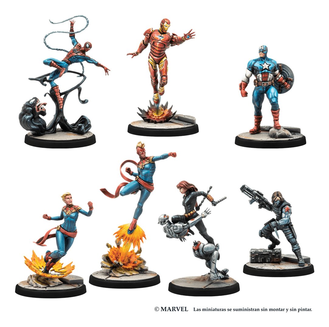 Juego De Mesa Marvel Crisis Protocol Caja Inicial Los Mas Poderosos De La Tierra Edad Recomendada 14 Años