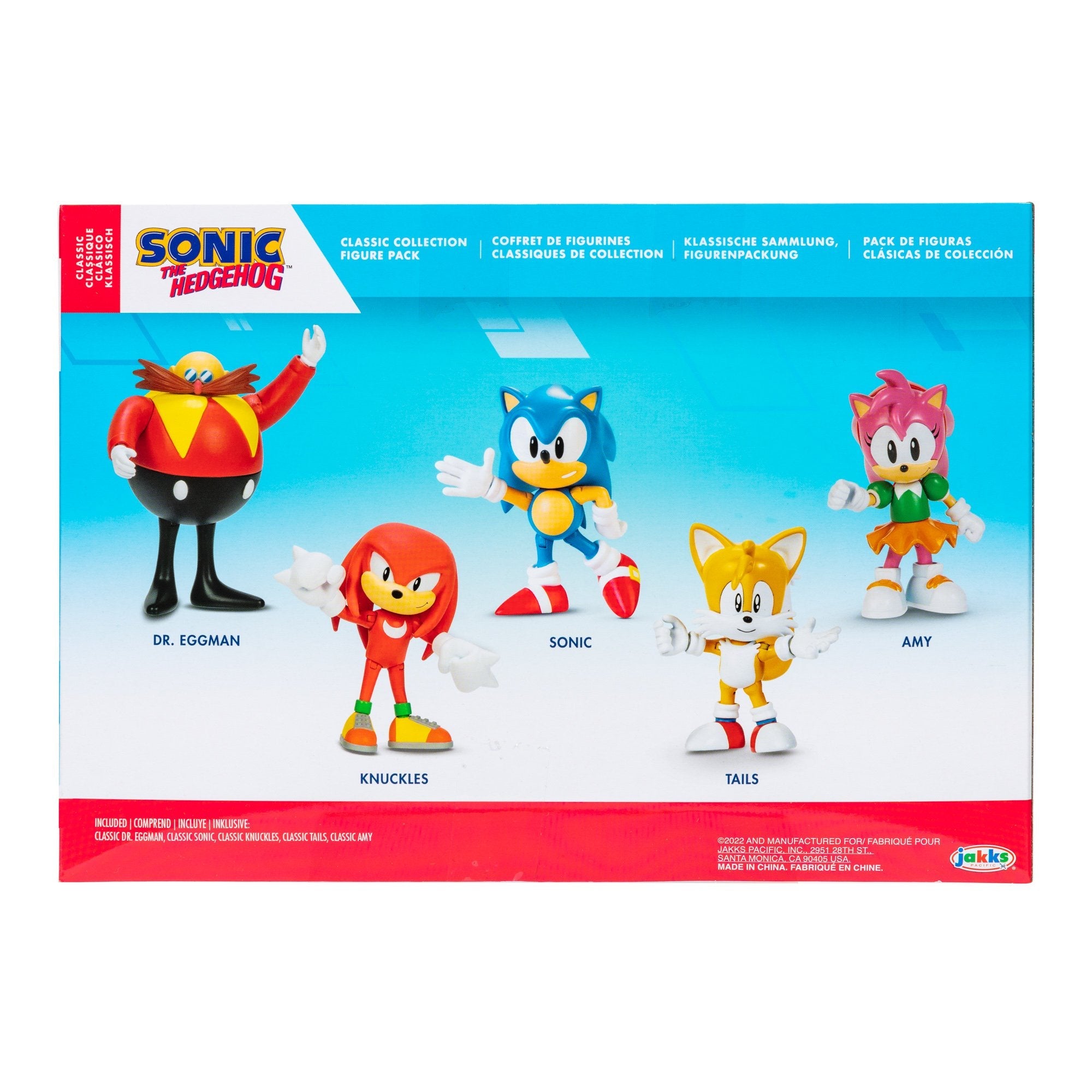 Blister 5 Figuras Sonic The Hedgehod  6cm