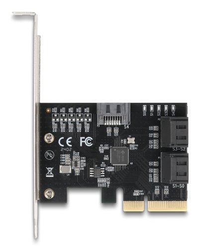 Pci Express X4 Karte Zu 5 Port Sata Kontroller - Low Profile Formfaktor
