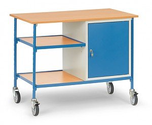 Fetra 5864 Mesa- Y Schrankwagen Acero Pulverbeschichtet Traglast Max. 150