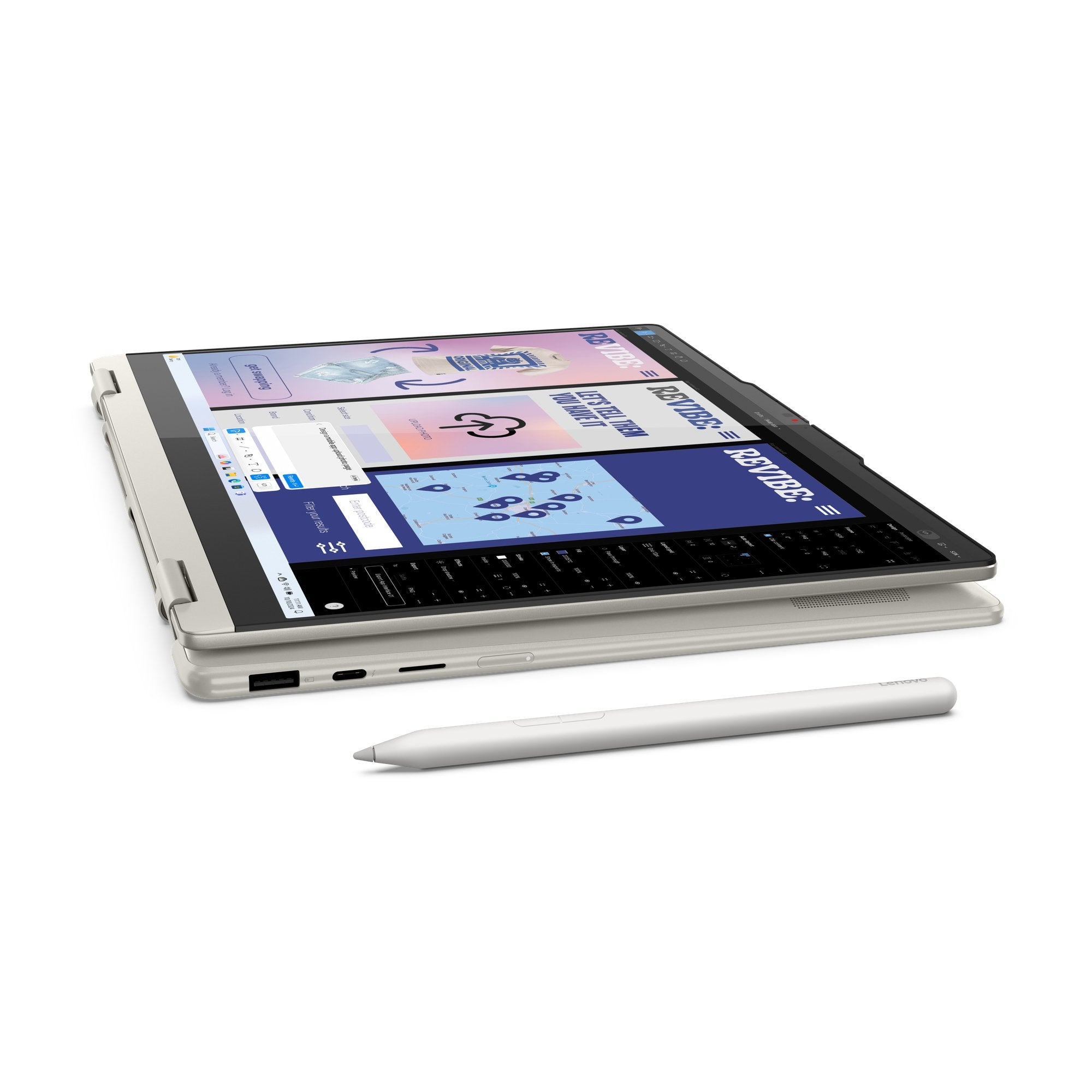 Yoga 7 14ill10 2in1 Core Ultra 7 U7-258v Lnl 32 1 14  Wuxga Oled Integrada Seashell (Textura) Pen W11